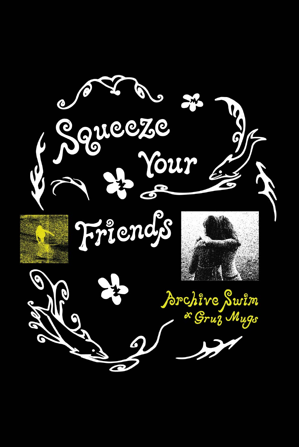 Squeeze Your Friends Hoodie Archive Swim x Grub Mugs Collab